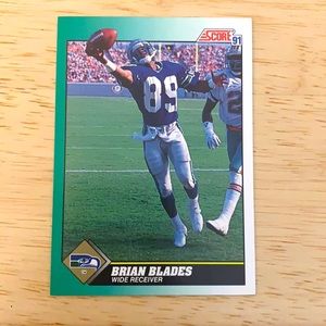 Brian Blades 1991 Football Card